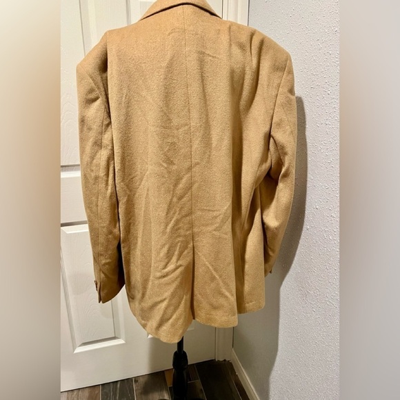 Stafford Options Blazer Jacket Beige Camel Hair Wool blend Men's 48R 2 Button - Picture 3 of 13